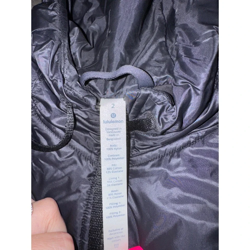 Lululemon Scuba Hoodie *Glyde Black size 2 active‎ coat jacket